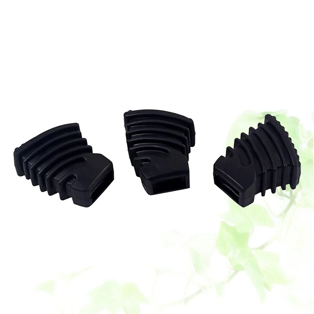 

3pcs Drum Rack Feet Black Cymbal Stand Parts Rubber Replacement Sturdy Single Braced Lightweight Double Stability Friction High