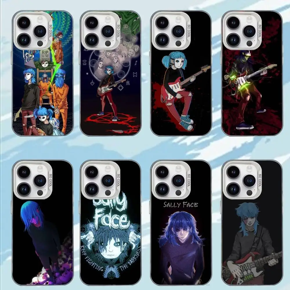 

Game S-Sally F-Face Phone Case For iPhone 17,16,15,14,13,12,11,Mini,Pro,E,MAX White Candy Matte Shockproof Cover