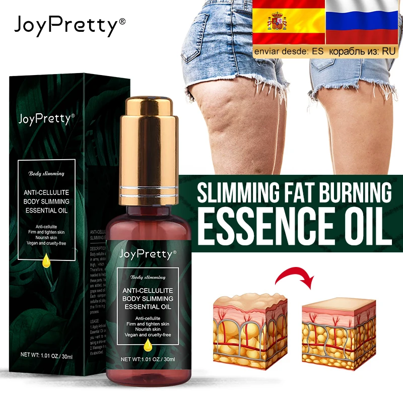 Cellulite Slimming Oil Lose Weight Slim Down Cream Fast Fat Burning Grape Seed Essence Oil Belly Thigh Body Slimming Products