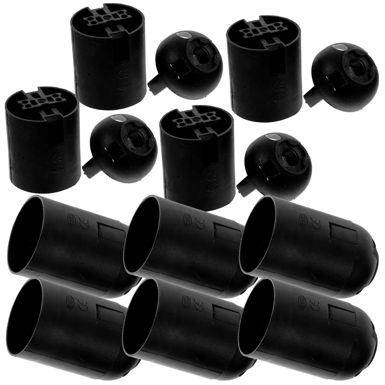 10 Pcs LED Light Holder Fixture Parts Socket Outlet Lamp Repair Christmas Bulb Head