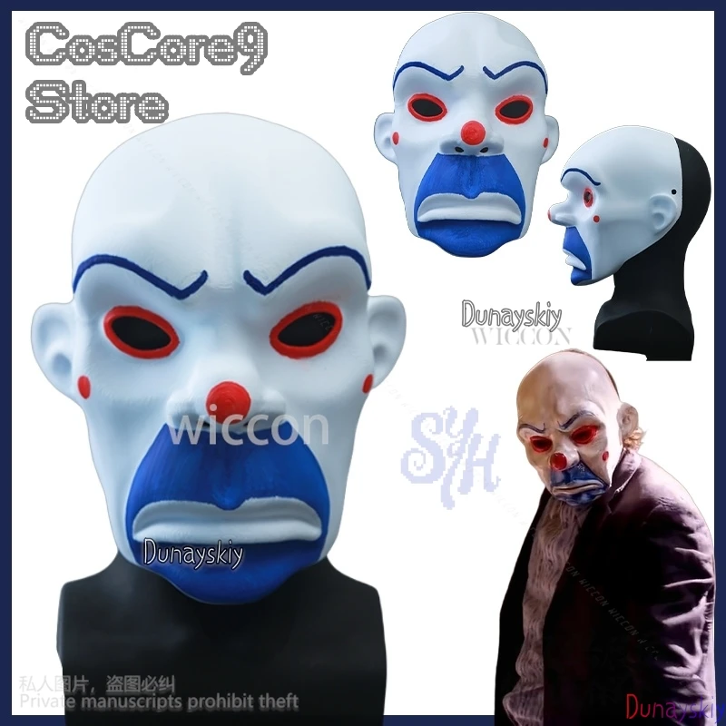 

Anime Movie Bank Knight Cosplay Joker 3D Polylactic Acid Horror Mask Props Masquerade Halloween Christmas Party Gifts Customized