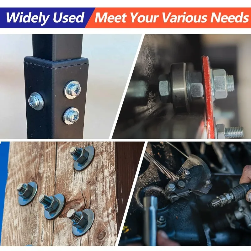 Плоские шайбы из нержавеющей стали для винтов, металлические сверхмощные прокладки, крепежные детали, уплотнительные кольца, прозрачные шайбы, ассортиментный комплект