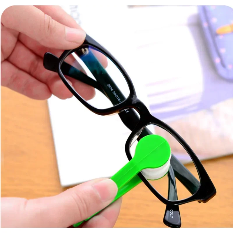 

1PC Mini Two-side Glasses Brush Microfiber Spectacles Cleaner Glasses Cleaning Rub Cleaner Eyeglass Cleaner Brush Screen Rub