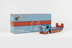 Micro Turbo 1:64 Custom Tow Truck Metallic Blue Diecast Model Car