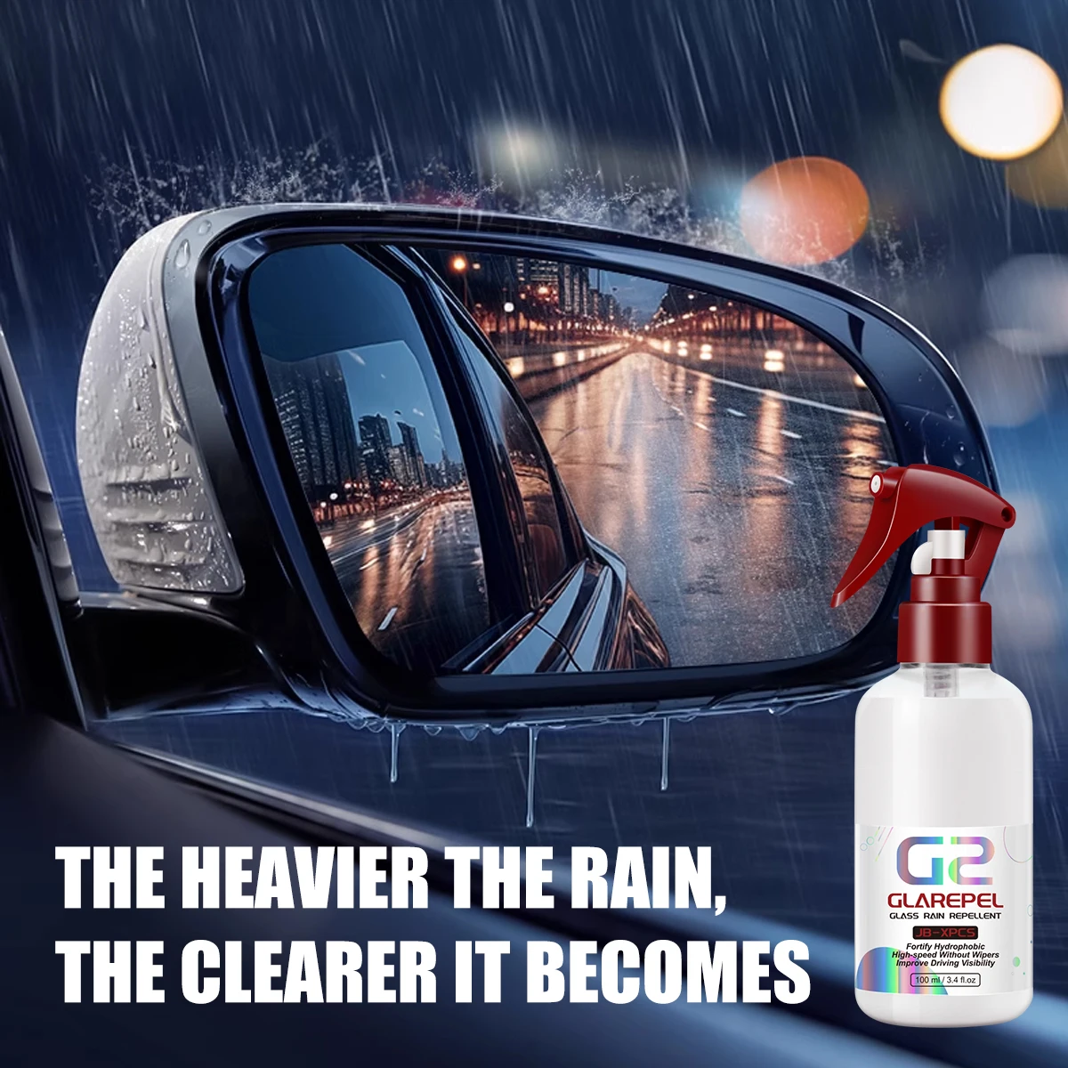 Car Glass Anti-Rain Spray Auto Water repellent Coating Agent Waterproof Rainproof Glass Cleaner Car Care Detail G2 CLAREPEL