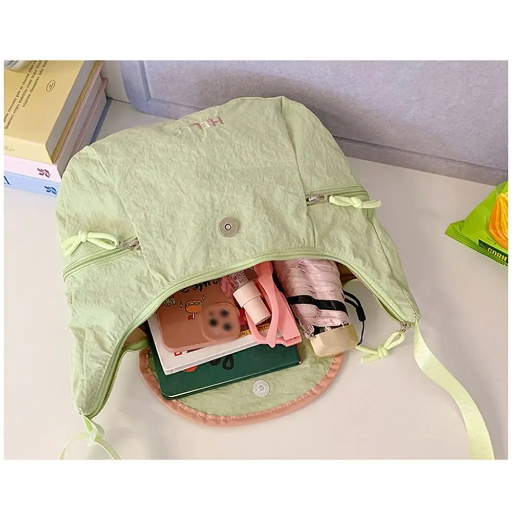 Casual Korean Style Nylon Shoulder Bag Cute Lightweight Fruit Shape Crossbody Bag Tote Bag Handbag Cloth Messenger Bag Outdoor