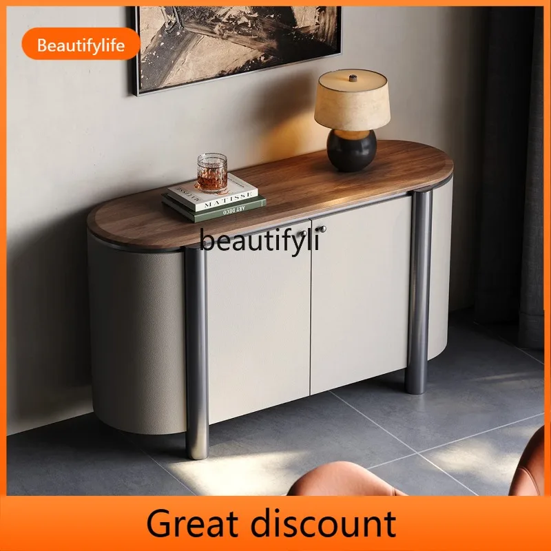 

A48 2025 New Luxury Living Room Storage Cabinet Large Flat Layer High-End Entryway Cabinet