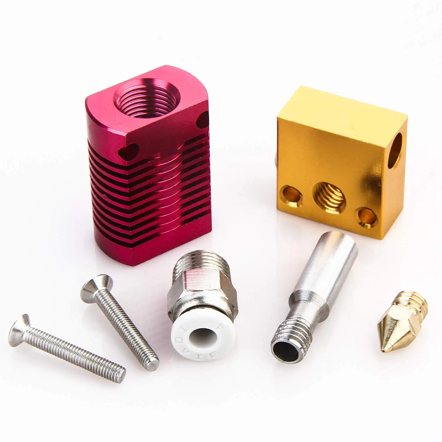 3D Printer Extruder Hotend +3 PCS 0.4MM MK8 Nozzles Suitable for CR-10, CR10, CR10S, Ender 3, Ender 3 Pro, Ender 5