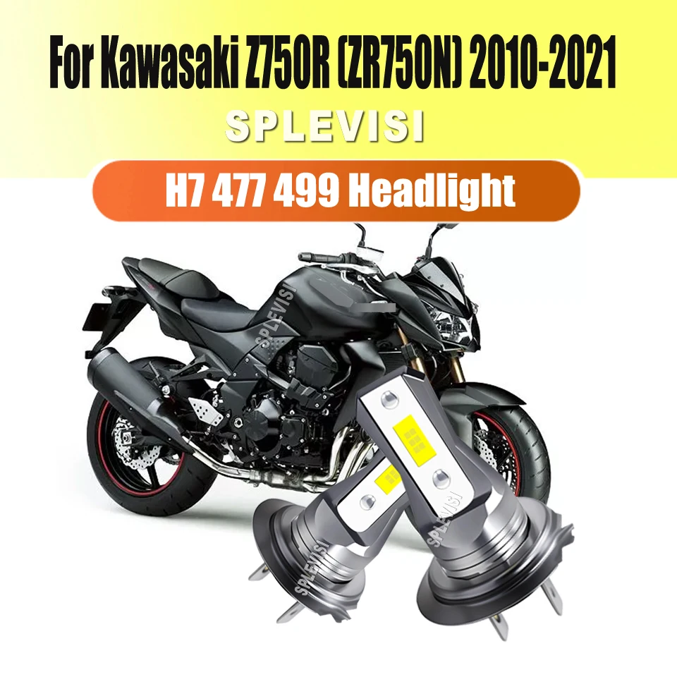 

Motorcycle LED H7 45W Headlight Bulbs - Bright White Optimal Beam Pattern For Kawasaki Z750R (ZR750N) 2010 2011 2012 2013-2021
