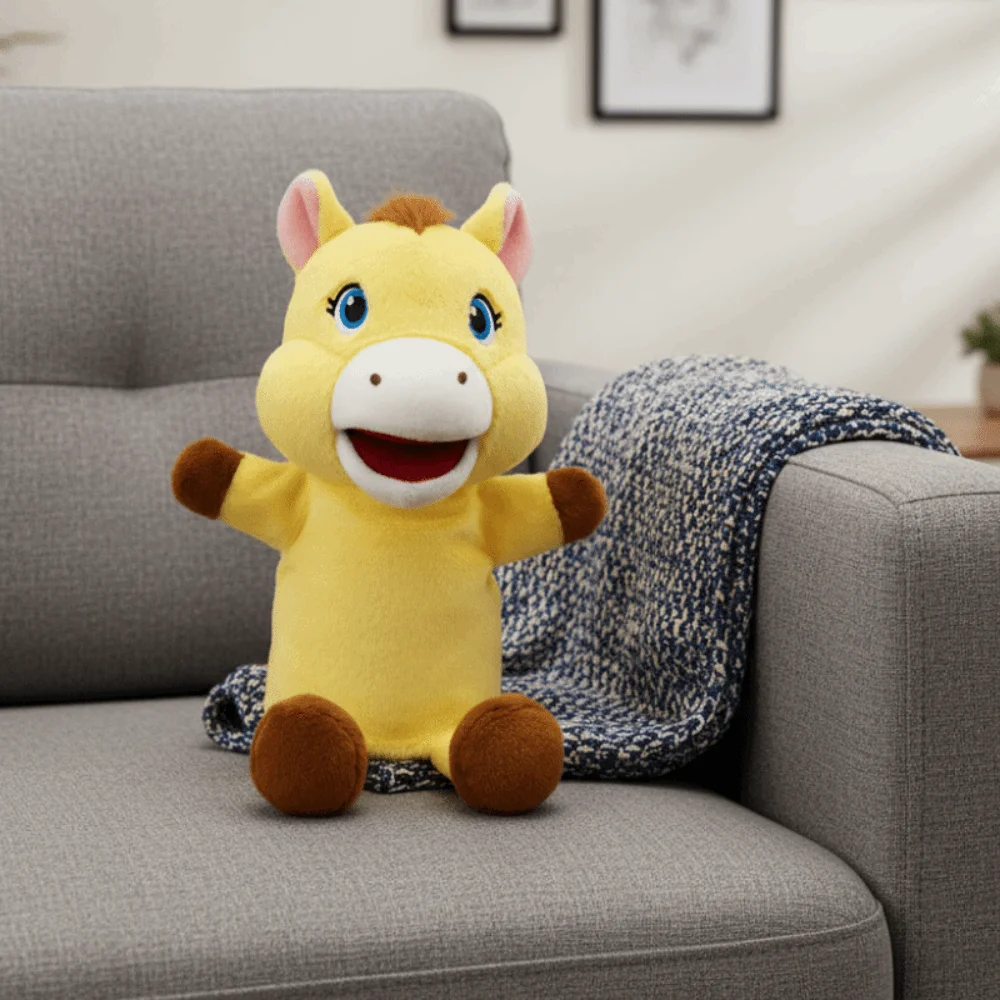 귀여운 말 동물 작은 말 인형 시뮬레이션 스토리텔링 봉제 말 30cm 부드러운 손가락 인형 새해