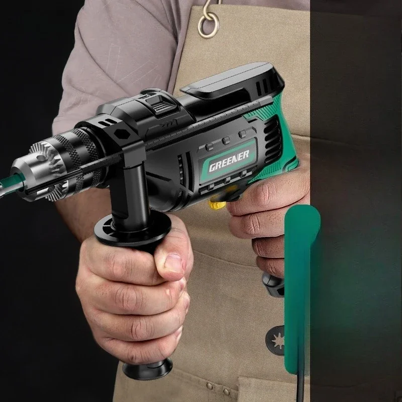 

Punching Wall Punching Hand Electric Drill Wired High Power Power Tools Impact Drill Household Small Electric Multifunctional