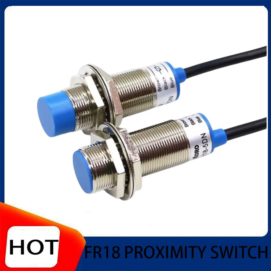 

FR18-8DN Inductive Proximity Switch NPN Three wire PNP Normally Open LJ18A3 Two wire 5A CNC Machine Tool Accessories