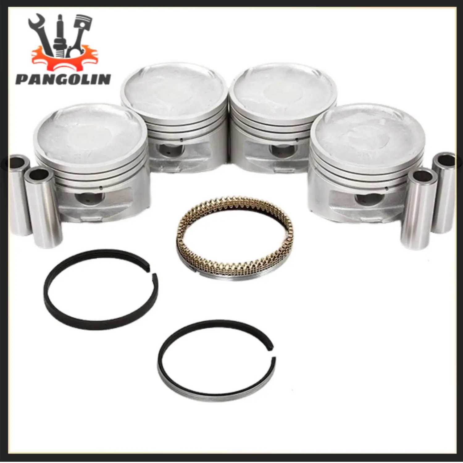 

4Pcs G4JS Engine Piston Set 23410-38200 For Hyundai Santa Fe Sonata Kia Optima 2.4L 2351CC L4 DOHC 16 Valve Engine Piston Kit