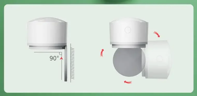 Linptech sensor de cuerpo humano HS1 conectado al movimiento del cuerpo humano con detección sensible de Mijia, 3 años de duración de la batería, resistente al agua IPX5