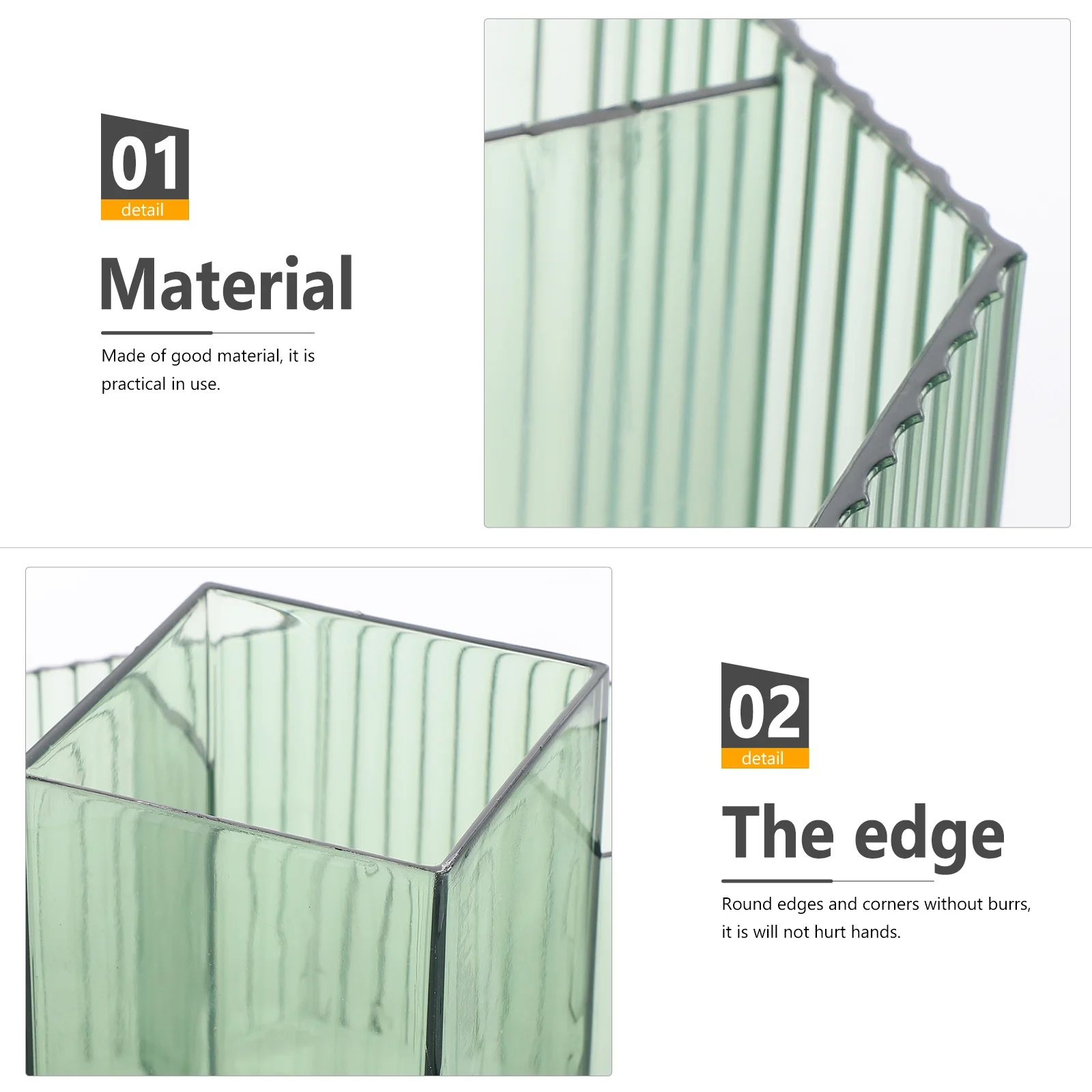 

Makeup Brush Organizer Box Desktop Rotating Holder Large Capacity Simple Design Vanity Organizer Brush Holder