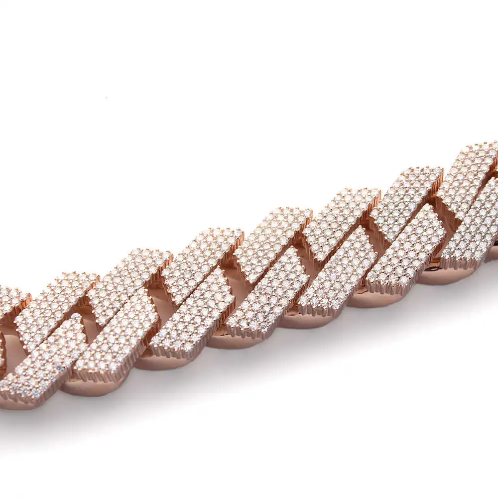 Luxury Luxury Jewelry Men 20mm Hip Hop Chain Hip Hop Jewelry Real 10k Solid Gold Iced Out Vvs Lab Grown Diamond Cuban Limk Chain