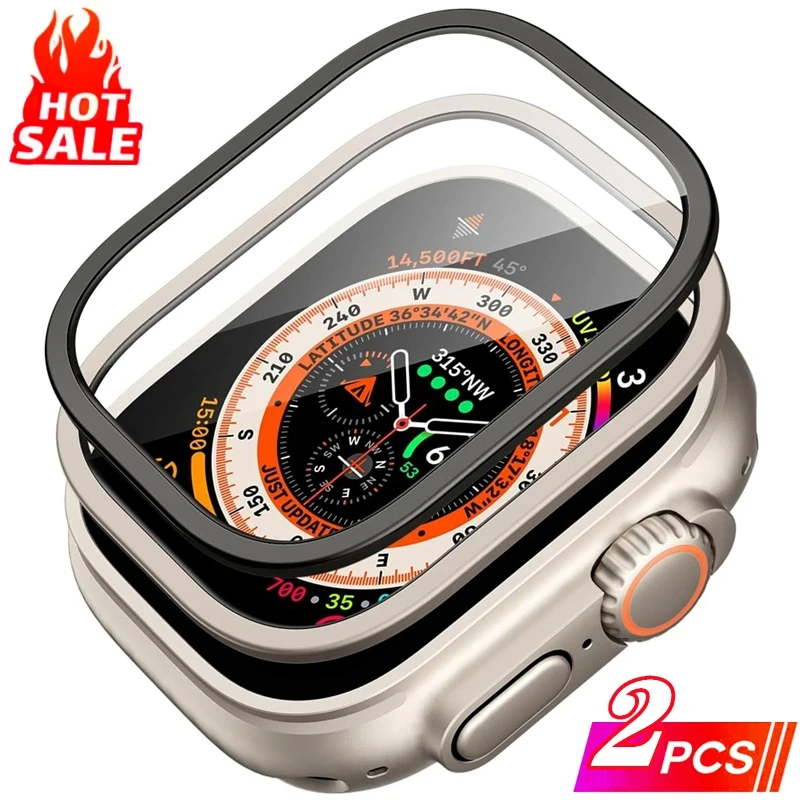 �y�Z�[�����z�A���~�j�E�������P�[�X + �����K���X Apple Watch Ultra 2 49mm �p���h�~�X�N���[���v���e�N�^�[ iWatch Ultra 49mm �J�o�[�t�B����