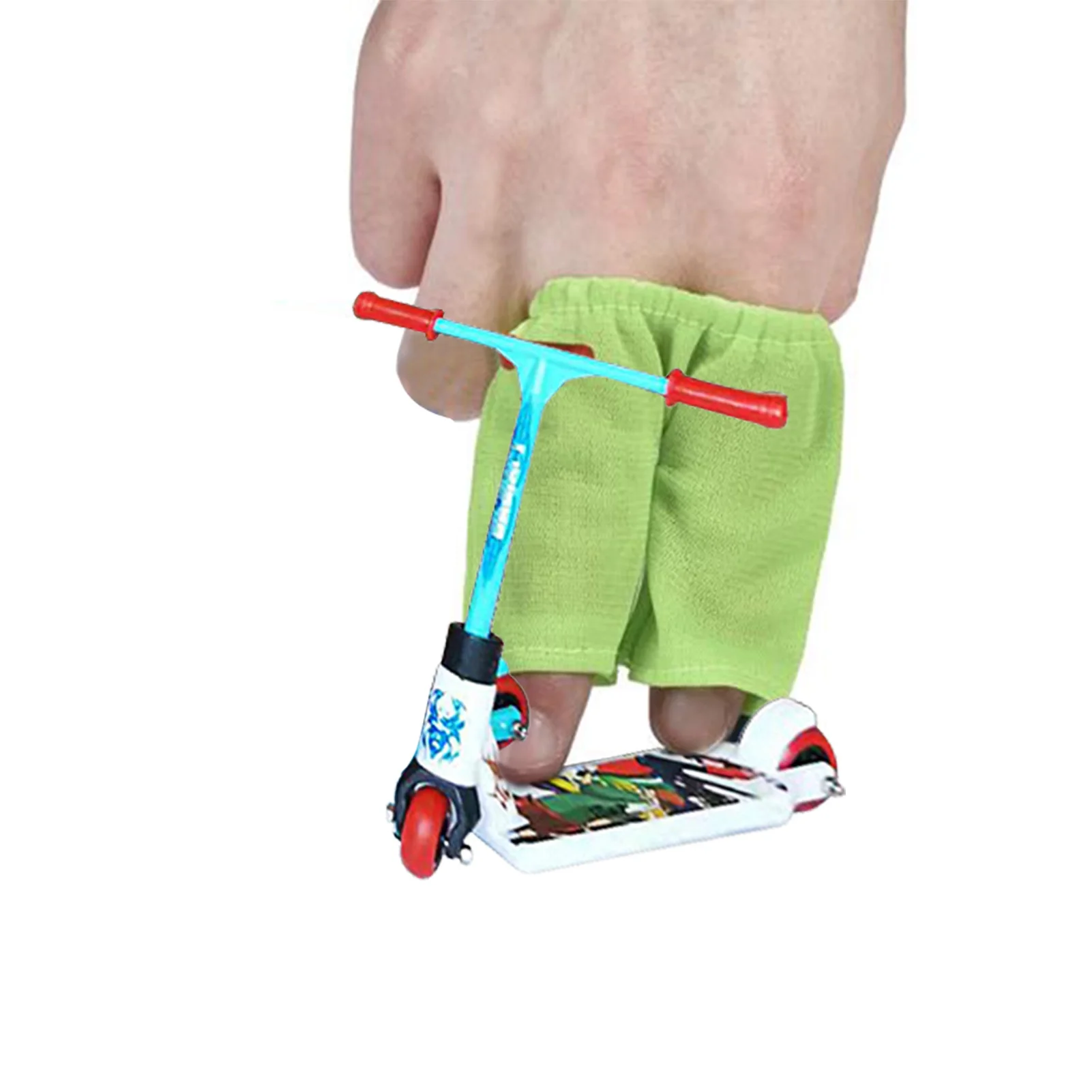 Mini giocattoli per dita a due ruote giocattoli per Scooter con dita multicolori piccolo trucco Scooter per bomboniere giocattoli per bambini allenamento con le dita