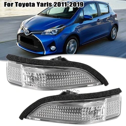 Luz de espejo retrovisor lateral sin bombilla, indicador de giro para Toyota Yaris 2011, 2012, 2013, 2014, 2015, 2016, 2017, 2018, 2019