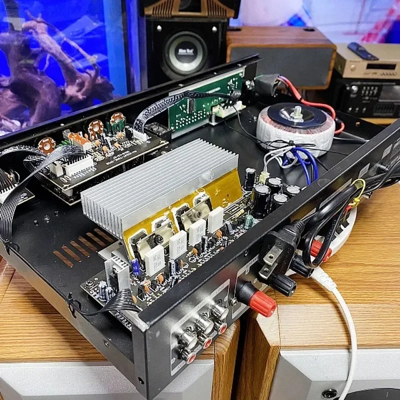 AV-628BT 5-Channel HIFI Amplifier Bluetooth 600W Digital Stereo Audio USB Power Amplifier