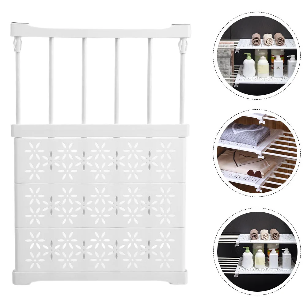

Expandable Closet Storage Rack 24cm 38-60 Tension Shelf Cabinet Organizer Adjustable Wall Shelving Locker Wire Basket