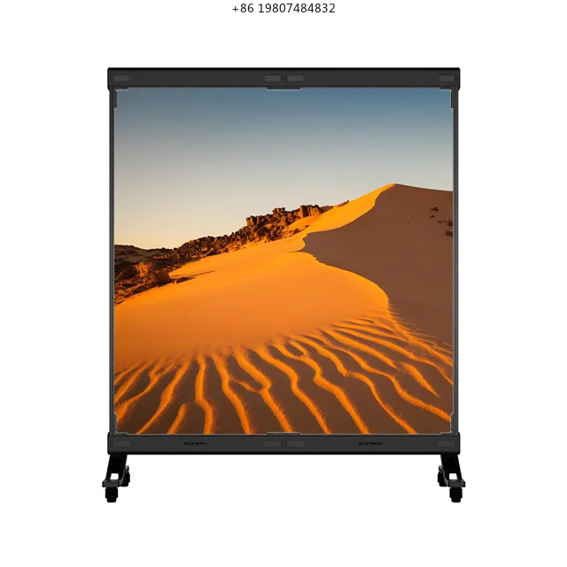 

125x1200mm P2mm Holographic Transparent LED Film Screen, Aliexpress Hot Sale Invisible High Resolution for Glass Windows