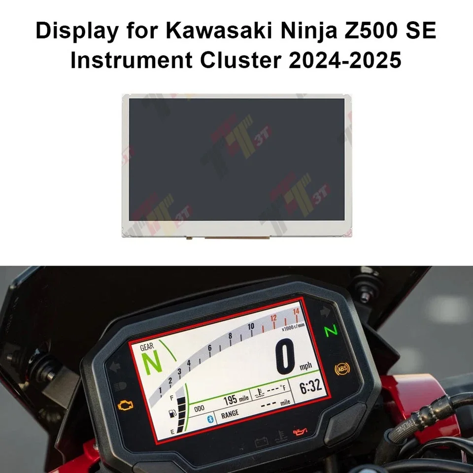 Display for Kawasaki Ninja 500 Z500 SE Instrument Cluster Speedometer