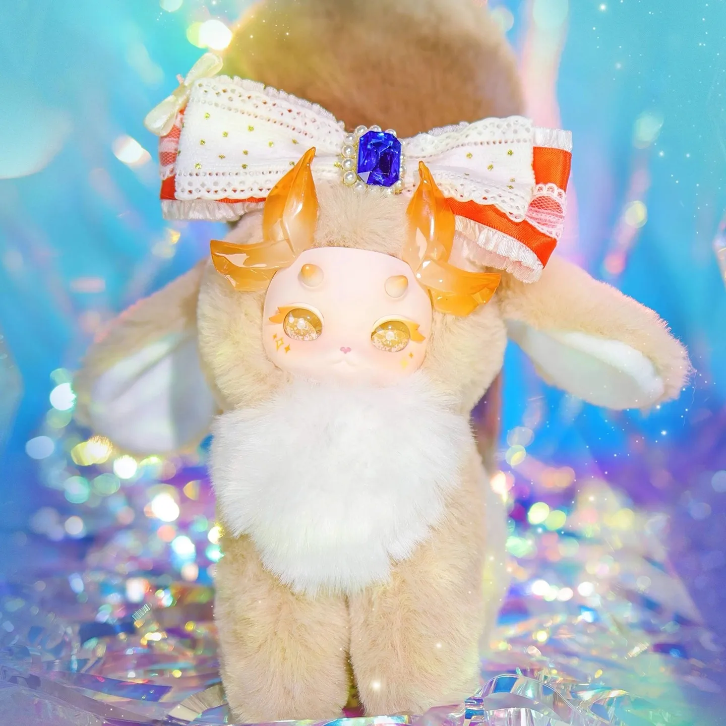 オリジナルトゥトルンV3ブラインドボックス虹色クリスタルシリーズキュートビニールぬいぐるみおもちゃミステリーサプライズボックスアクションフィギュアハロウィンギフト