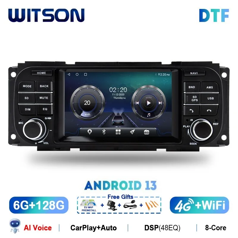 

WITSON Android 13 Car Multimedia for JEEP Grand Cherokee Liberty Wrangler Chrysler Dodge GPS DSP Carplay Vehicle Radio Head Unit