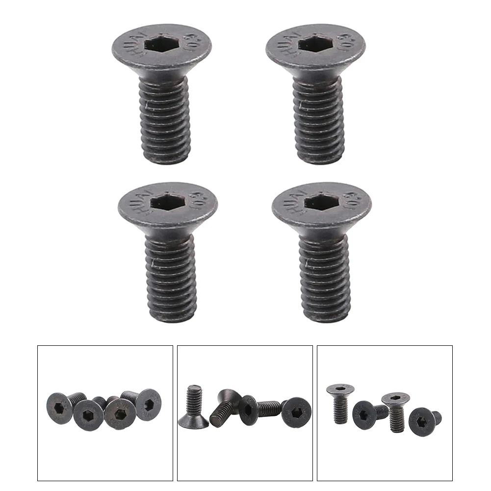 8 Pieces Bicycle Lock Shoe Cleat Bolts Steel Lock Plate Installation Screw For SPD Self-locking Pedal Locks Accessories