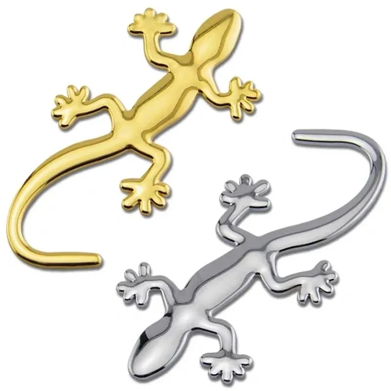 Auto Sticker 3D Gecko Shape Metal Car Body Sticker Sticker Decal Waterproof Reflective Stickers Car Decoration Accessories