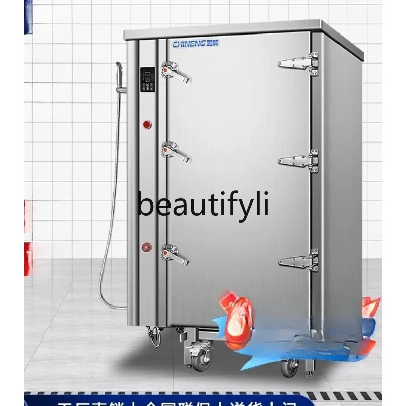 

Cart-Type Steaming Cabinet Commercial Large Steaming Rice Cart Push-Type Steaming Cabinet Electric and Gas Models