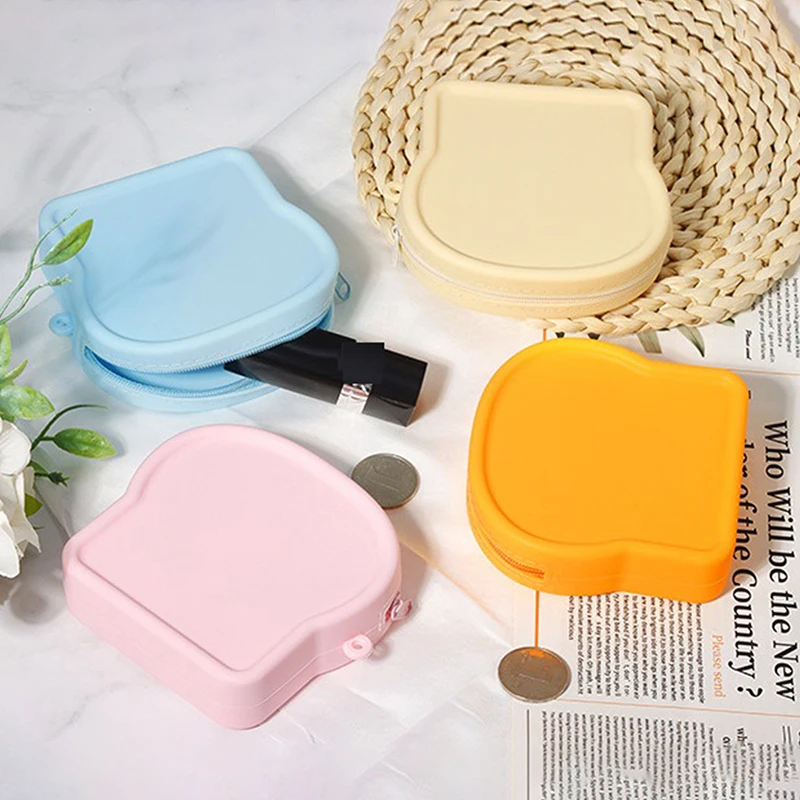 

1x водонепроницаемая силиконовая косметичка, мини-водонепроницаемый кошелек на молнии, маленькая квадратная сумка для монет, косметики, сумка для хранения кабеля для наушников