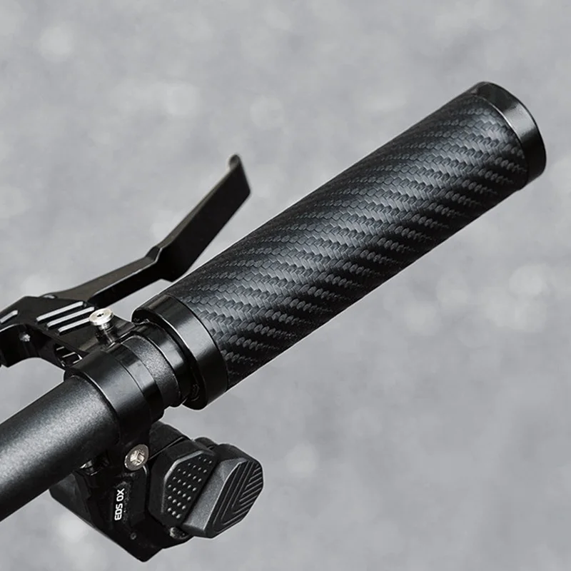 MTB Bicycle Grips Leather Shockproof Anti-Slip Bicycle Grips Ergonomic PVC Waterproof Dustproof