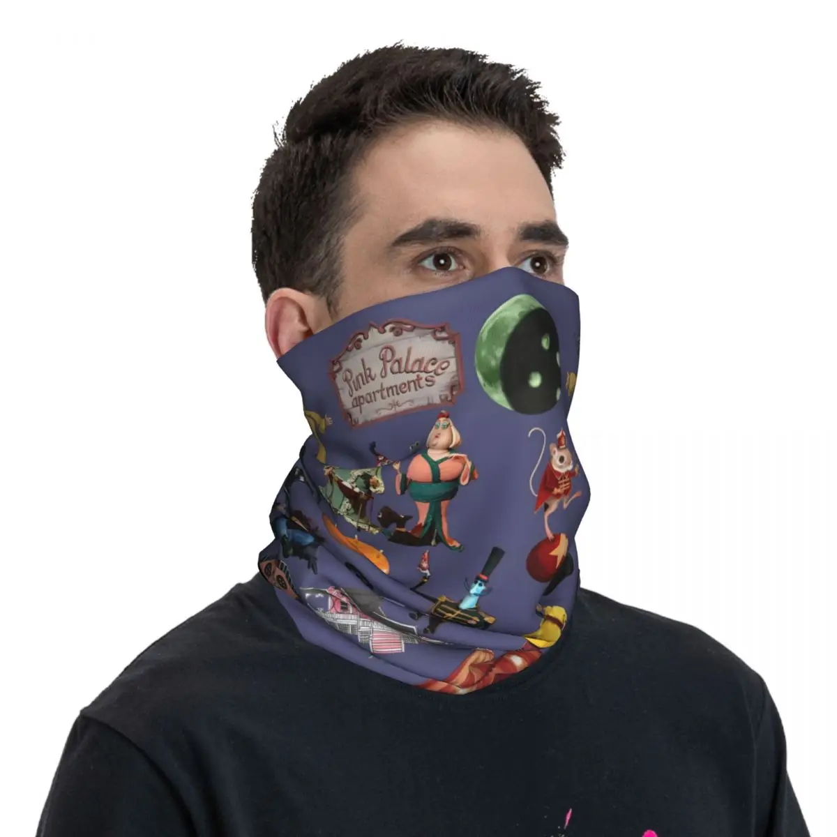 Masque de vélo Coraline Portrait Design, cagoule, bandana, drôle, randonnée, camping, protection, personnalisé, bricolage, sans couture, doux, DulMask