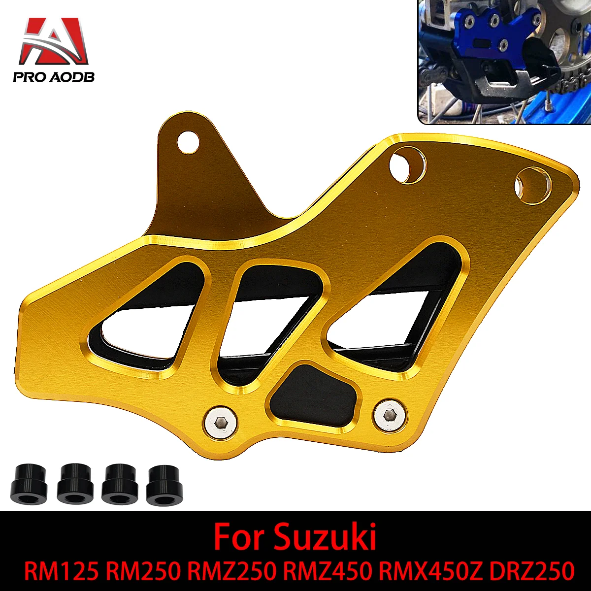 

Motorcycle CNC Chain Guide Guard Protection For Yamaha Suzuki RM125 250 RMZ 250 450 RMX 450Z DRZ 250 400 400E 400S 1996-2022 Etc