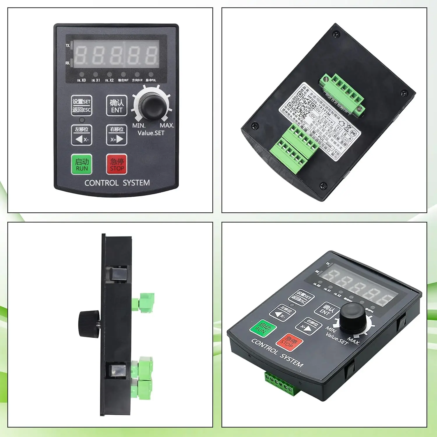 HF020 Stepper Or Servo Motor Motion Control Single Axis Controller DC12-24V 85KHz 2 Output 7 Input