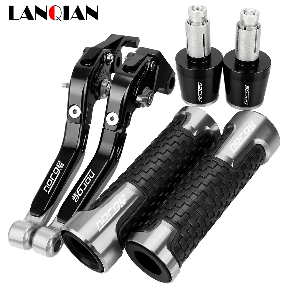 

For MOTO GUZZI NORGE1200 NORGE 1200 GT8V 2006-2015 Motorcycle Accessories Handgrips Brake Clutch Levers Handlebar Grips Ends