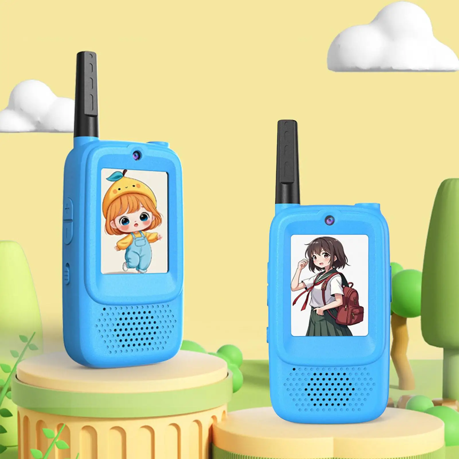 Рации, 2 шт., перезаряжаемые портативные спортивные игрушки с камерой, рации дальнего действия для занятий патрулью, семьи