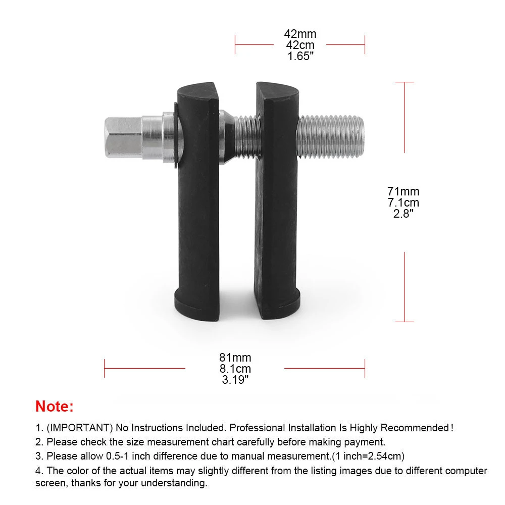 

For 1‑1/8in To 2‑5/8in ID Motorcycle Steering Neck Bearing Race Removing Tool