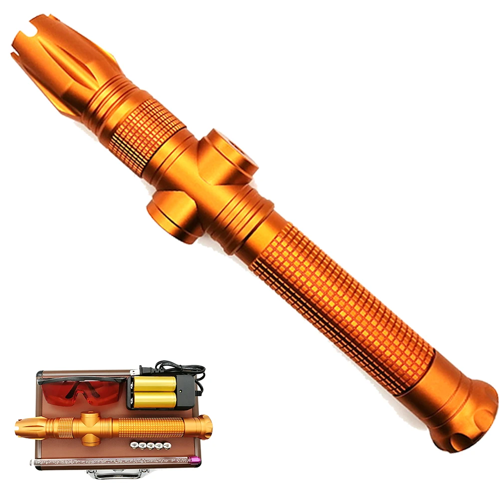 

Rechargeable High End Long Distance Super Bright Blue 450nm Laser Pointer Torch Flashlight