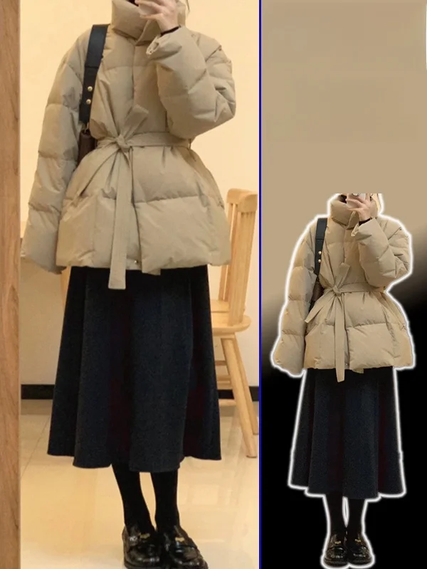 

Женское утепленное хлопковое пальто больших размеров, повседневная зимняя верхняя одежда в корейском стиле, универсальное, с длинными рукавами