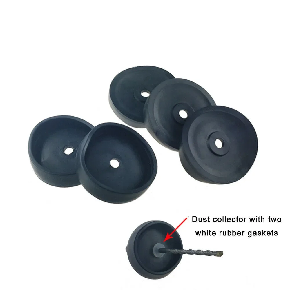 Pack Of 5 Silicone Gel Dust Covers For Electric Hammer And Drill Accessories Designed To Prevent Dust During Ash Bowl Drilling