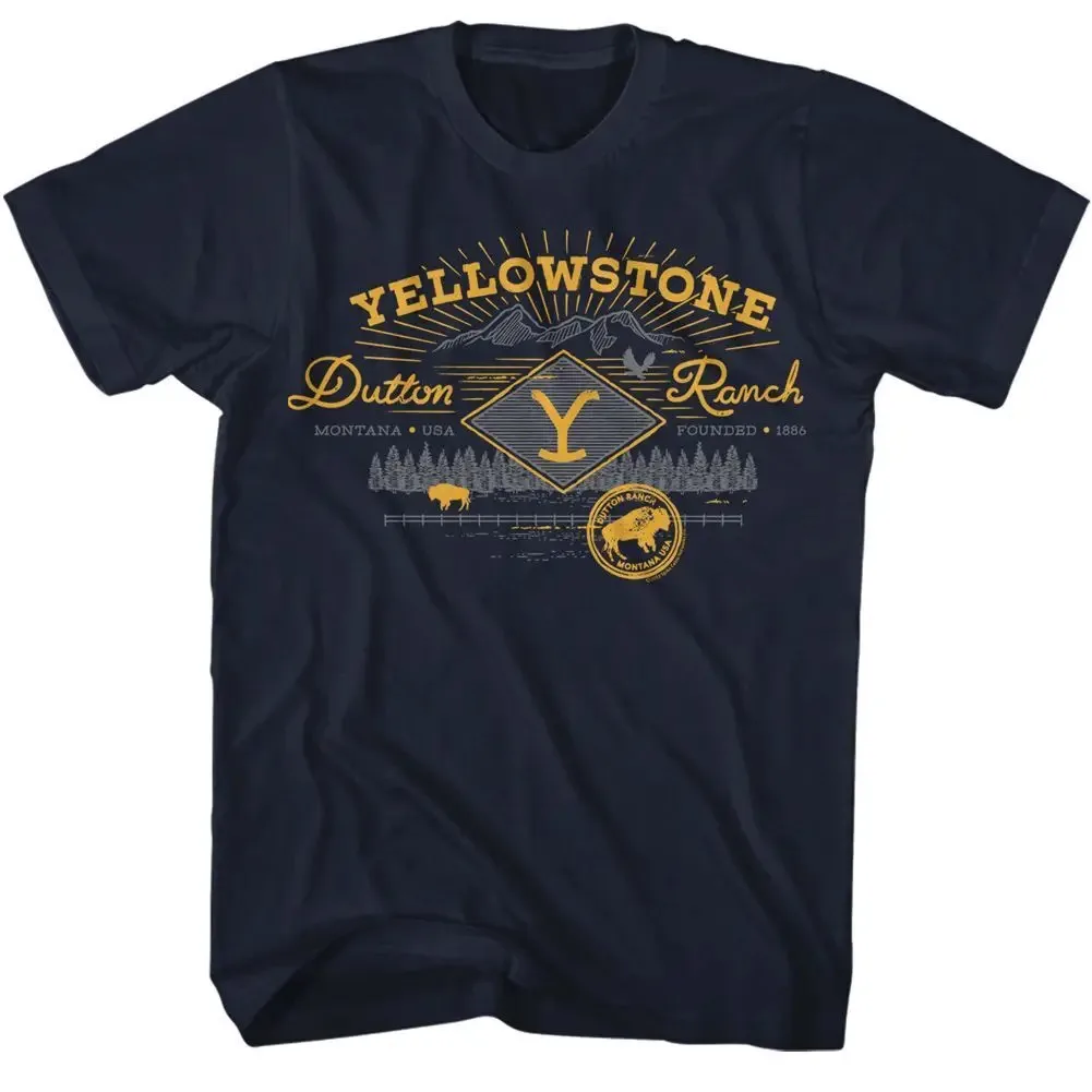 Yellowstone Mountain Range Tv T Shirt