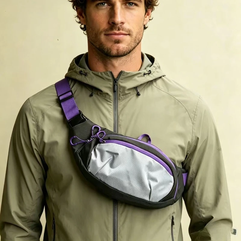 

Men's and women's sports waist bag, suitable for running, cycling, hiking, waterproof shoulder bag,