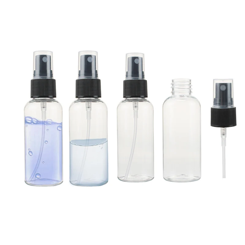 

24pcs 2oz/50ml Empty Atomizer Fine Spray Bottle Clear Plastic Hand Spritzer Bottles for Liquids Travel Size Refillable Bottles