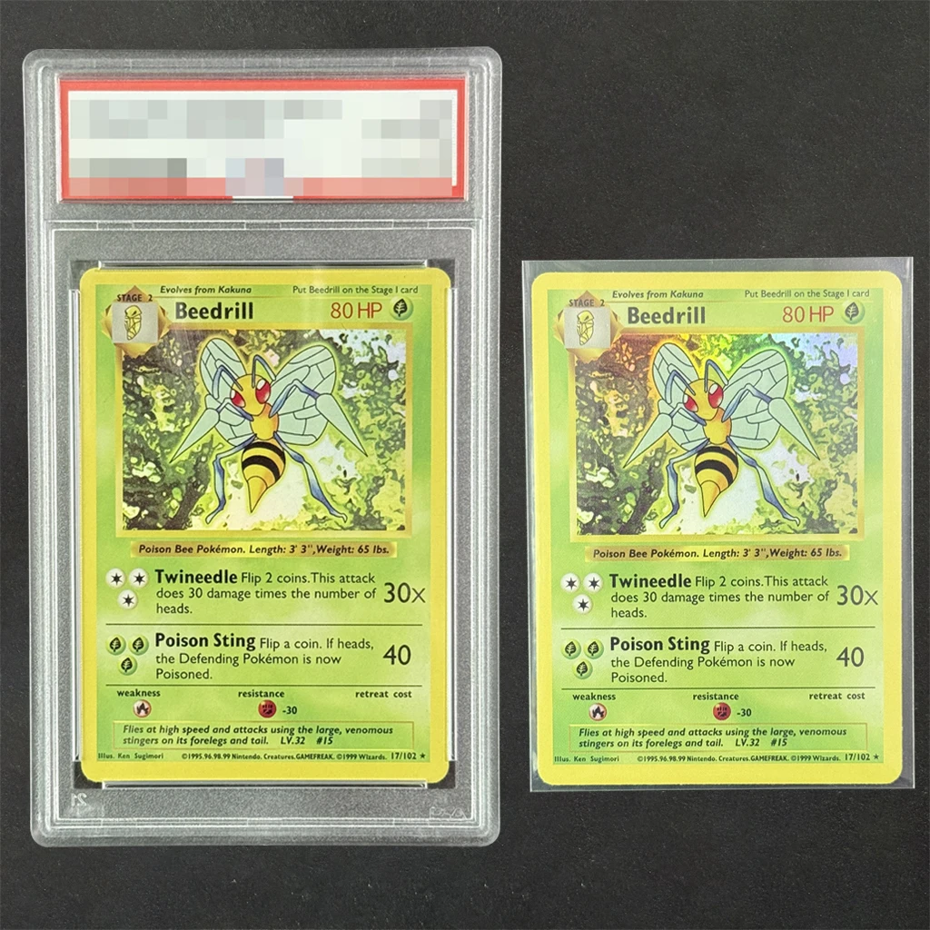 

Игра покемонов на английском языке 1999 года своими руками. # Карта с рейтингом Beedrill 17, собственная голографическая коллекционная карта с рейтингом Beedrill, подарок