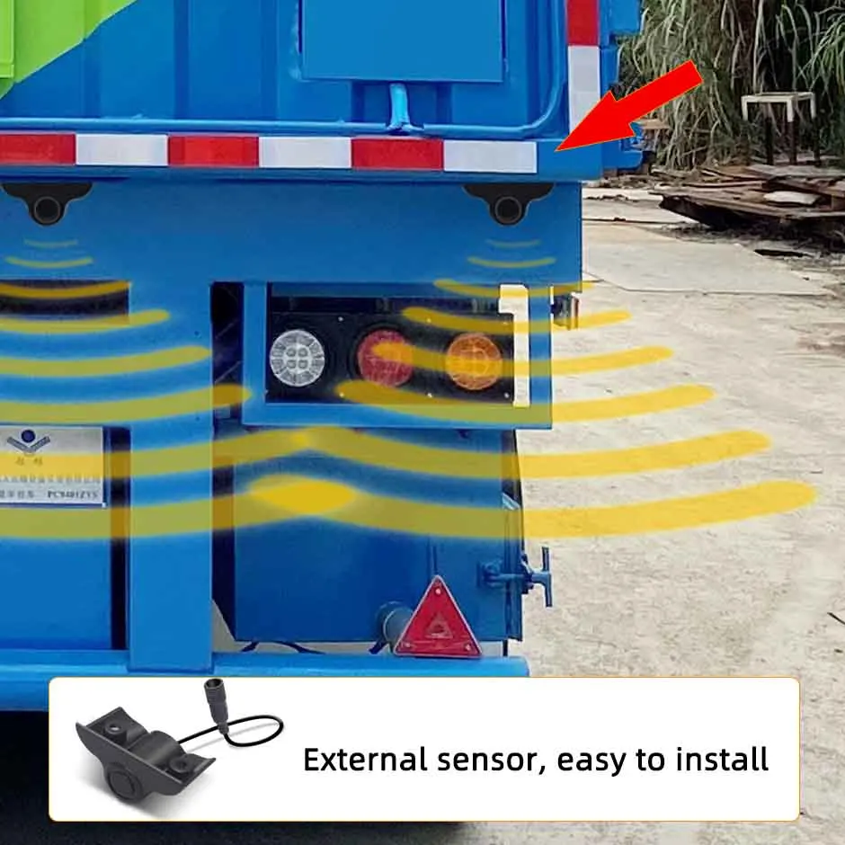Vehicle External installation Parking Sensor Kit Reverse Ultrasonic Detection For Truck Van Backup Radares Monitoring Systemes