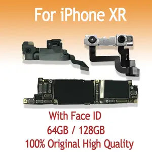 Bilashmart iPhone XR 64GB 128GB With Face ID Unlocked Motherboard Cleaned iCloud Fully Tested Normal Working Mainboard Support Update