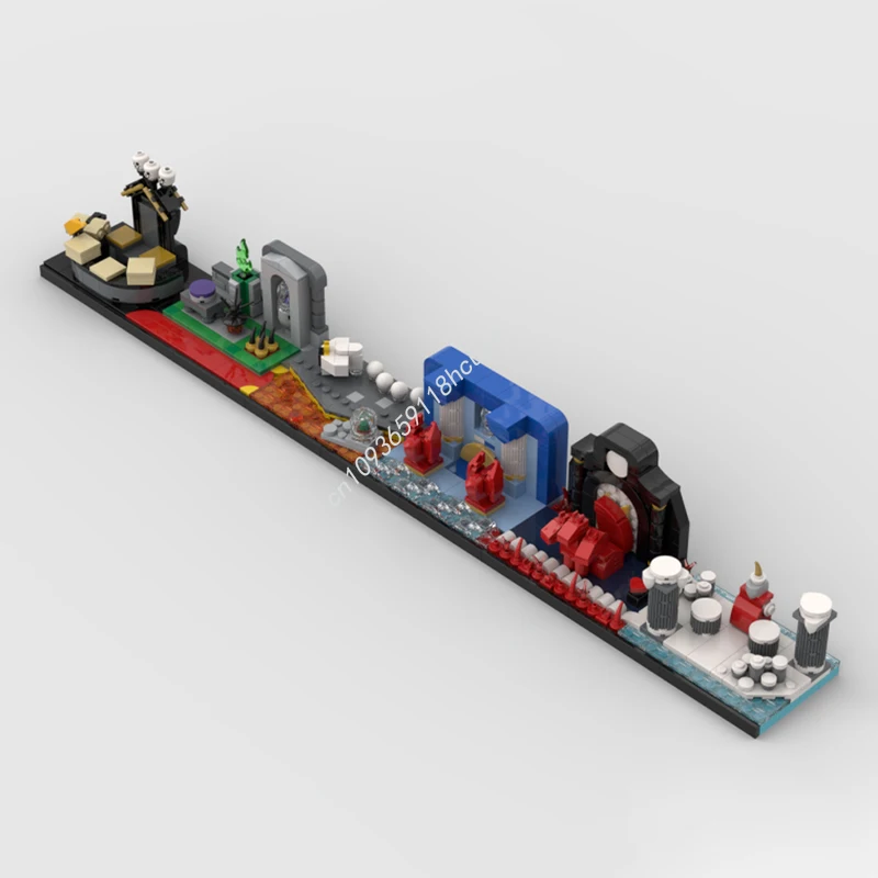 

912 шт. MOC Hades диорама архитектура строительные блоки образовательный кирпич детская игрушка на день рождения для развития рождественской игрушки в подарок